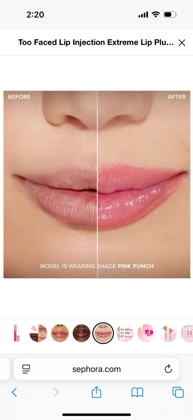 New Too Faced Lip Injection Extreme - Bubblegum Yum image indicator(7)