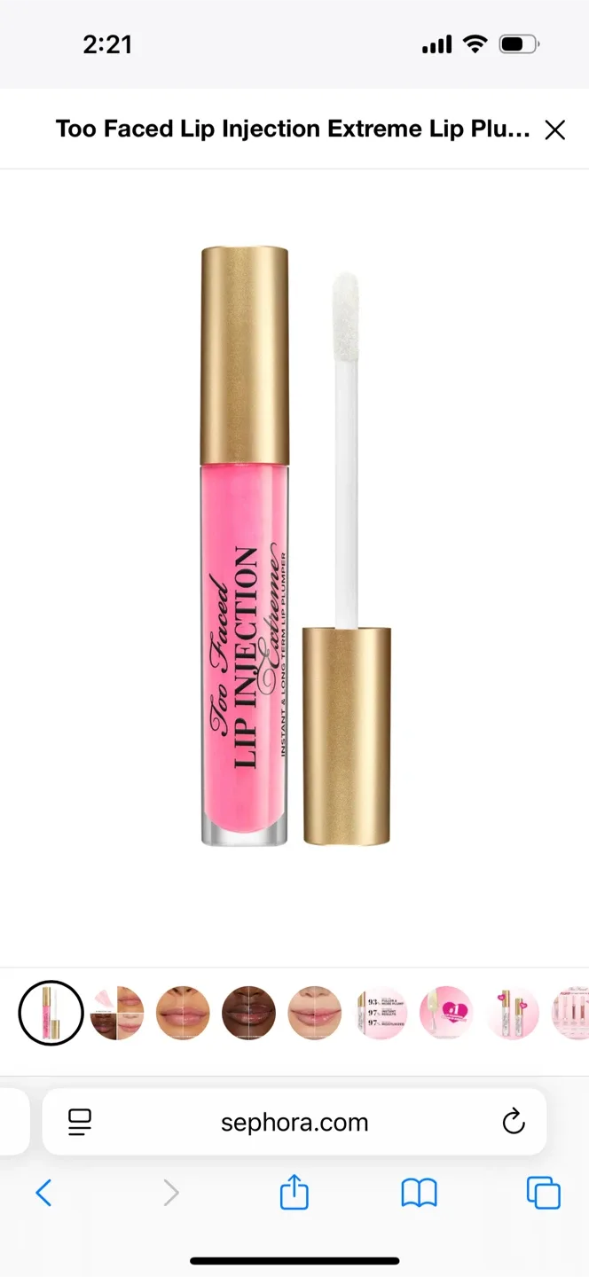 New Too Faced Lip Injection Extreme - Bubblegum Yum image indicator(4)