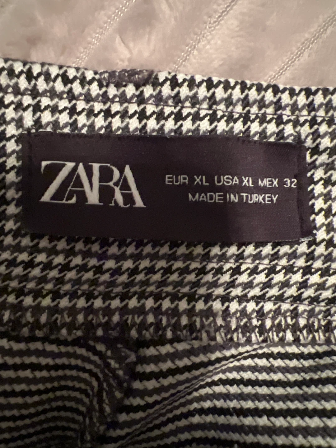 Zara Houndstooth Pants - Size XL - photo 2