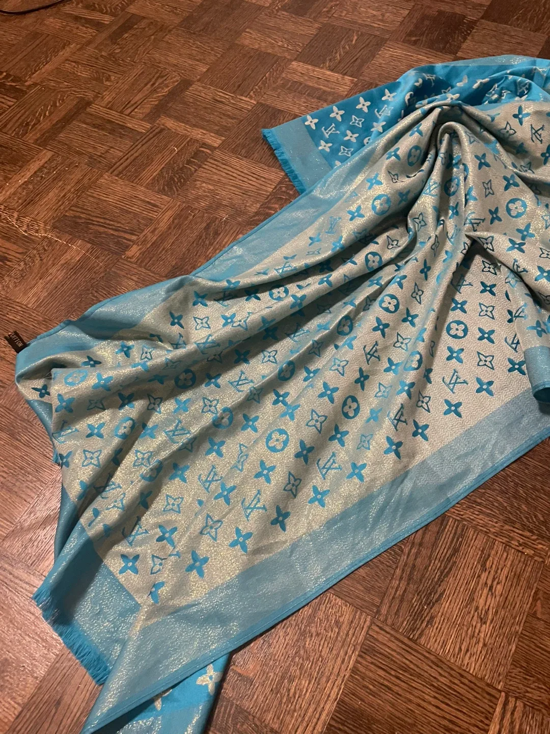 Louis Vuitton Shawl Turquoise image indicator(3)