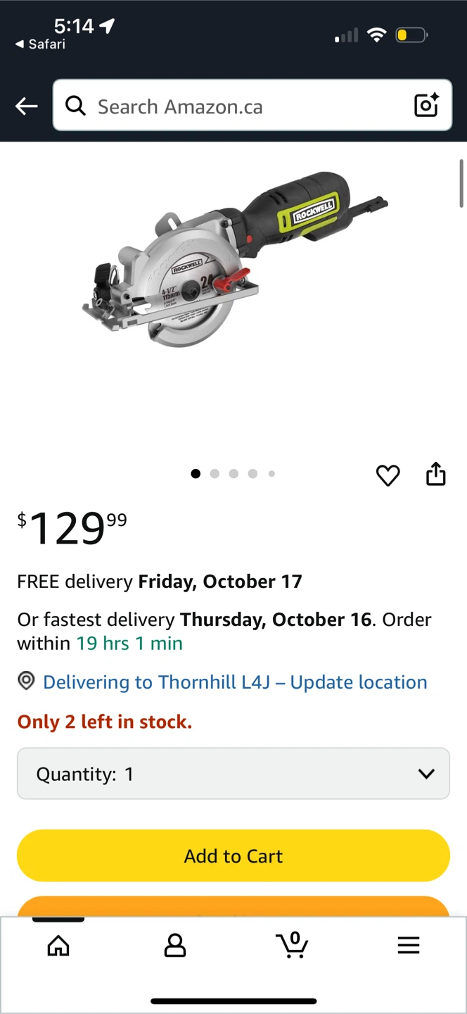 Rockwell Compact Circular Saw