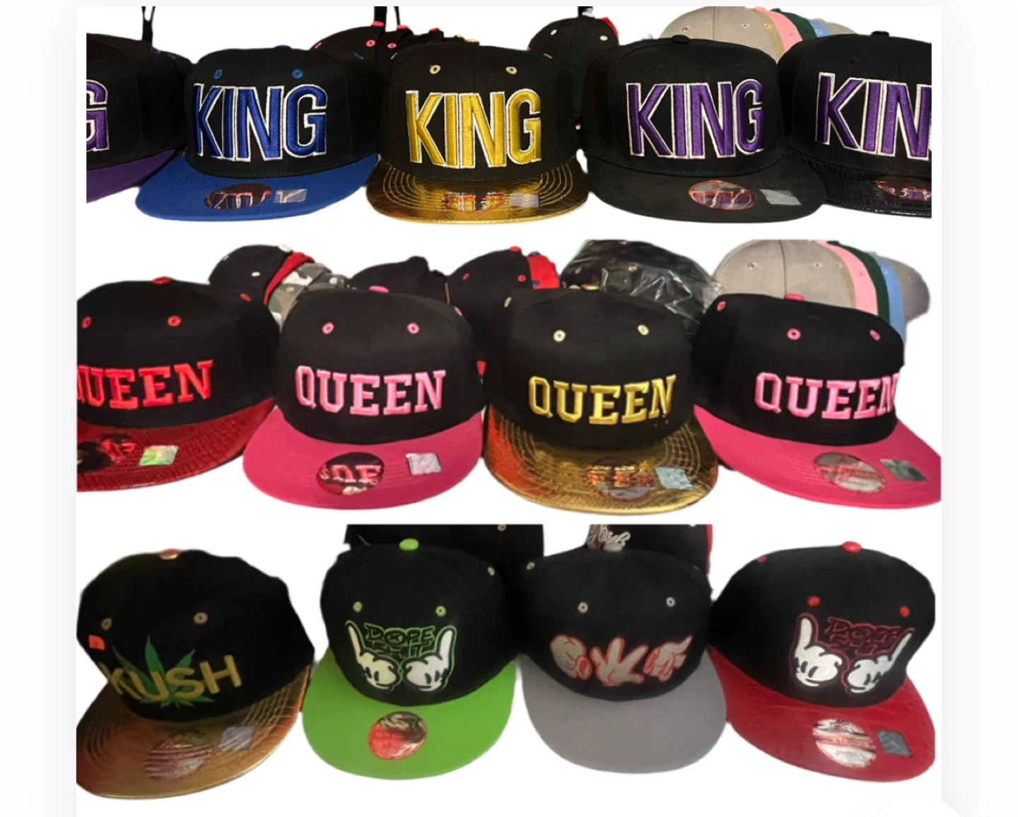 Assorted Snapback Hats $7 Per unit