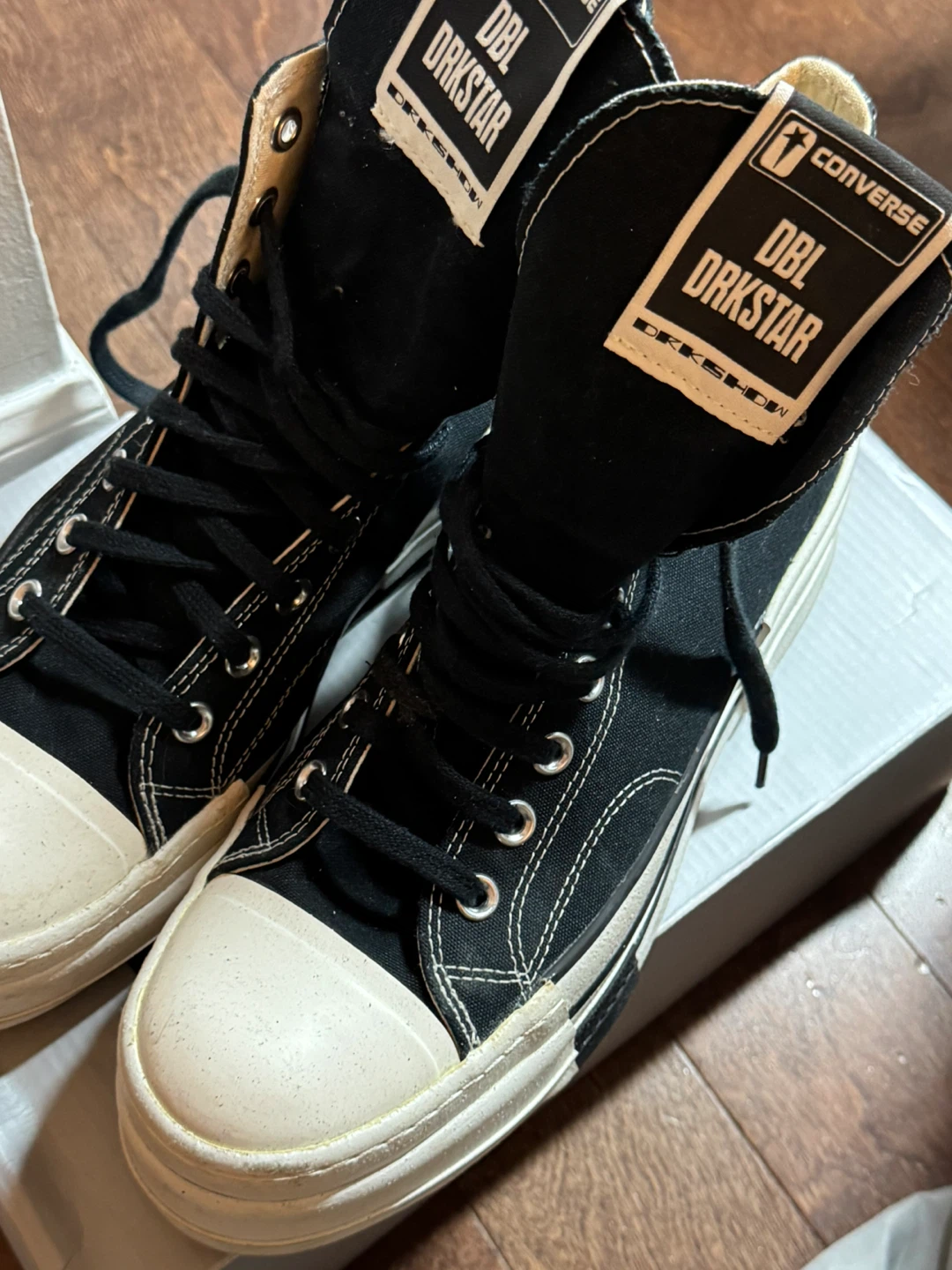 Converse DBL DRKSTAR High Top Sneakers - Size 9 - photo 2