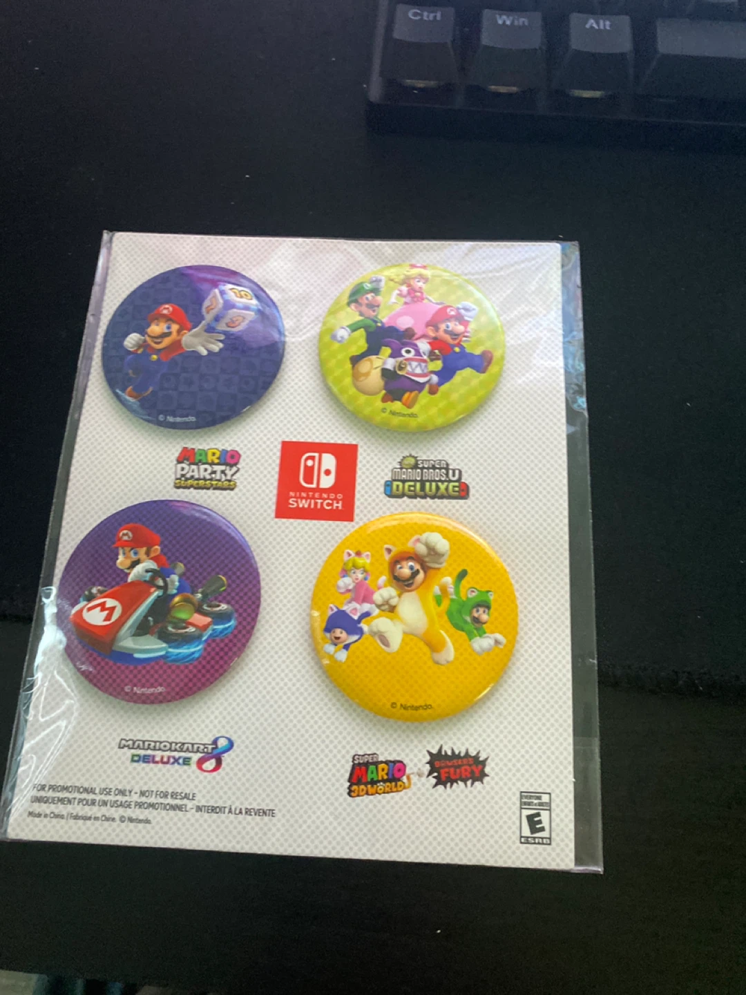 Nintendo Mario Pins - New in Package