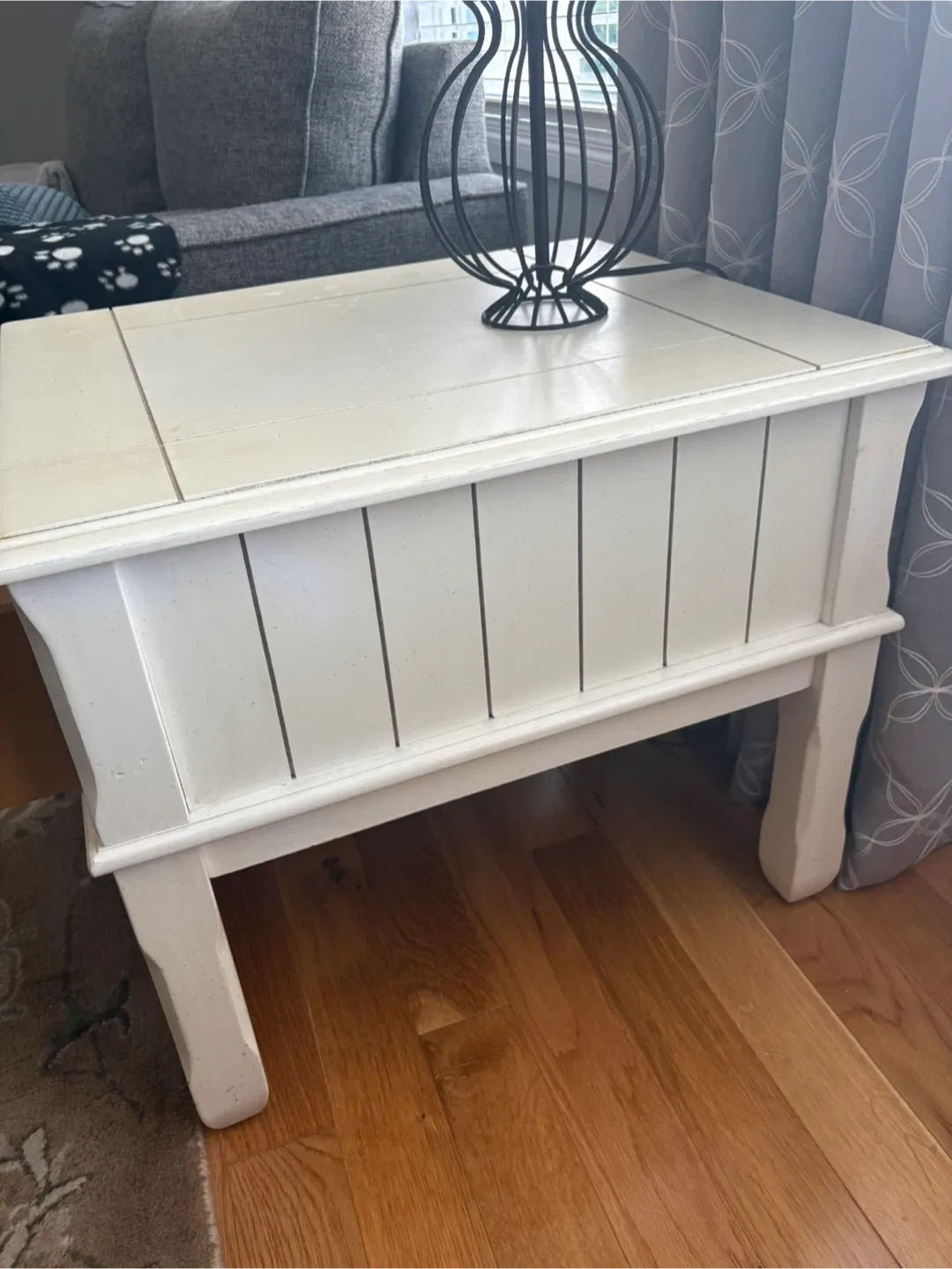 White Side Table with Drawer image indicator(3)