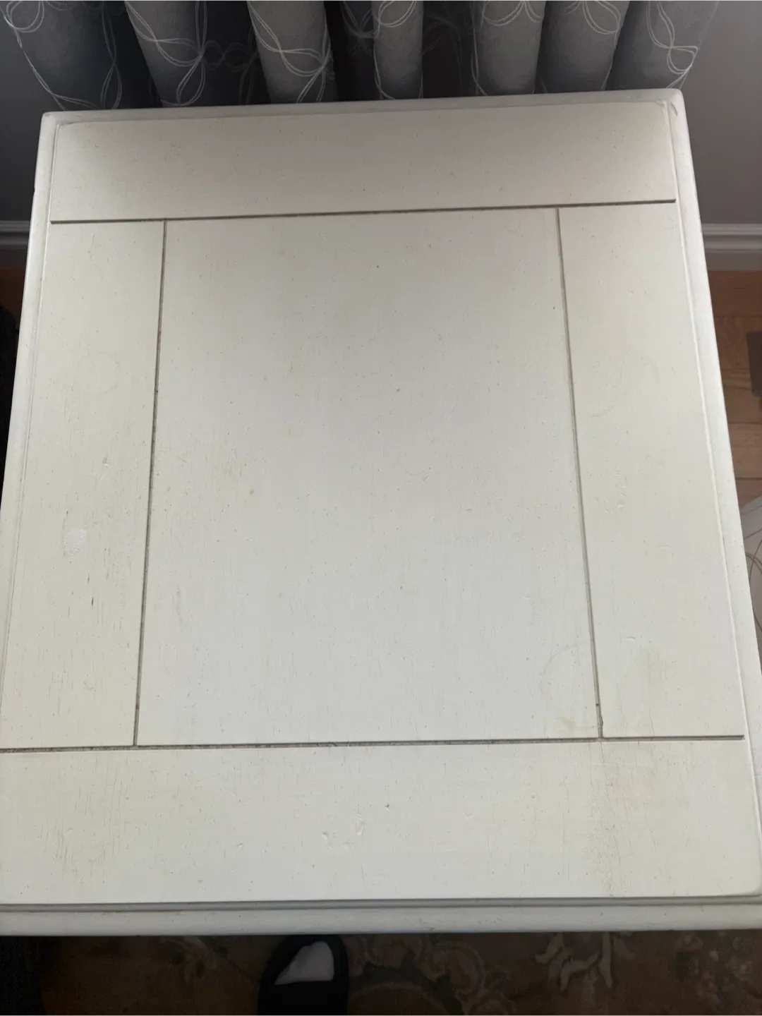 White Side Table with Drawer image indicator(4)