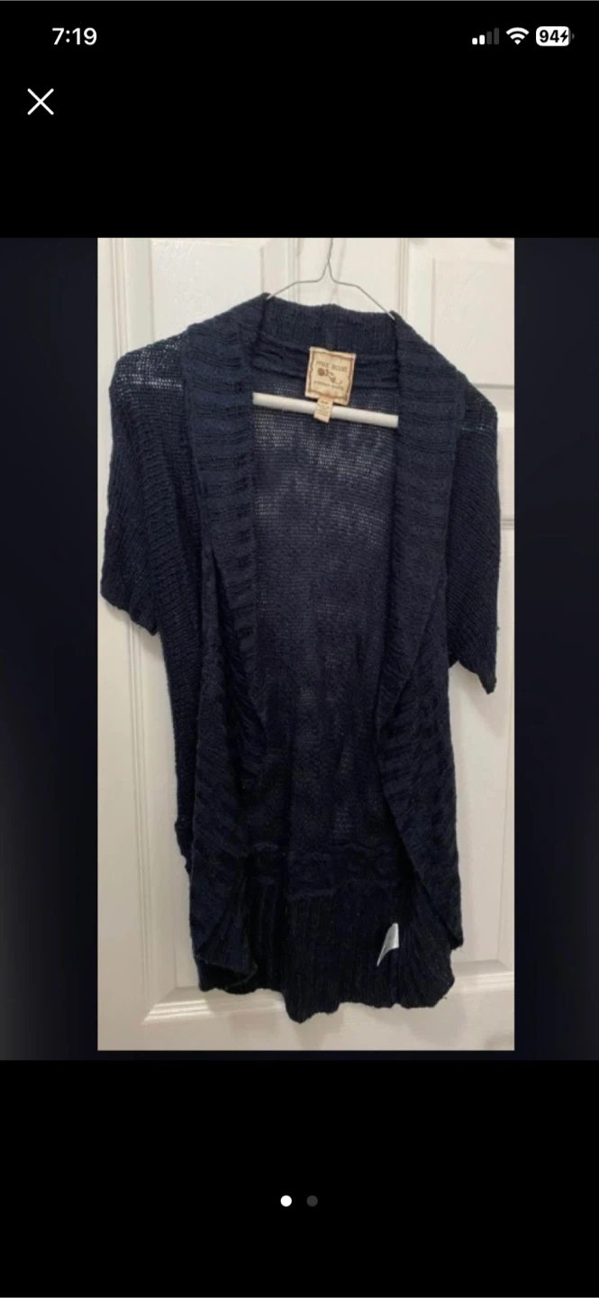 Short sleeve cardigan size S