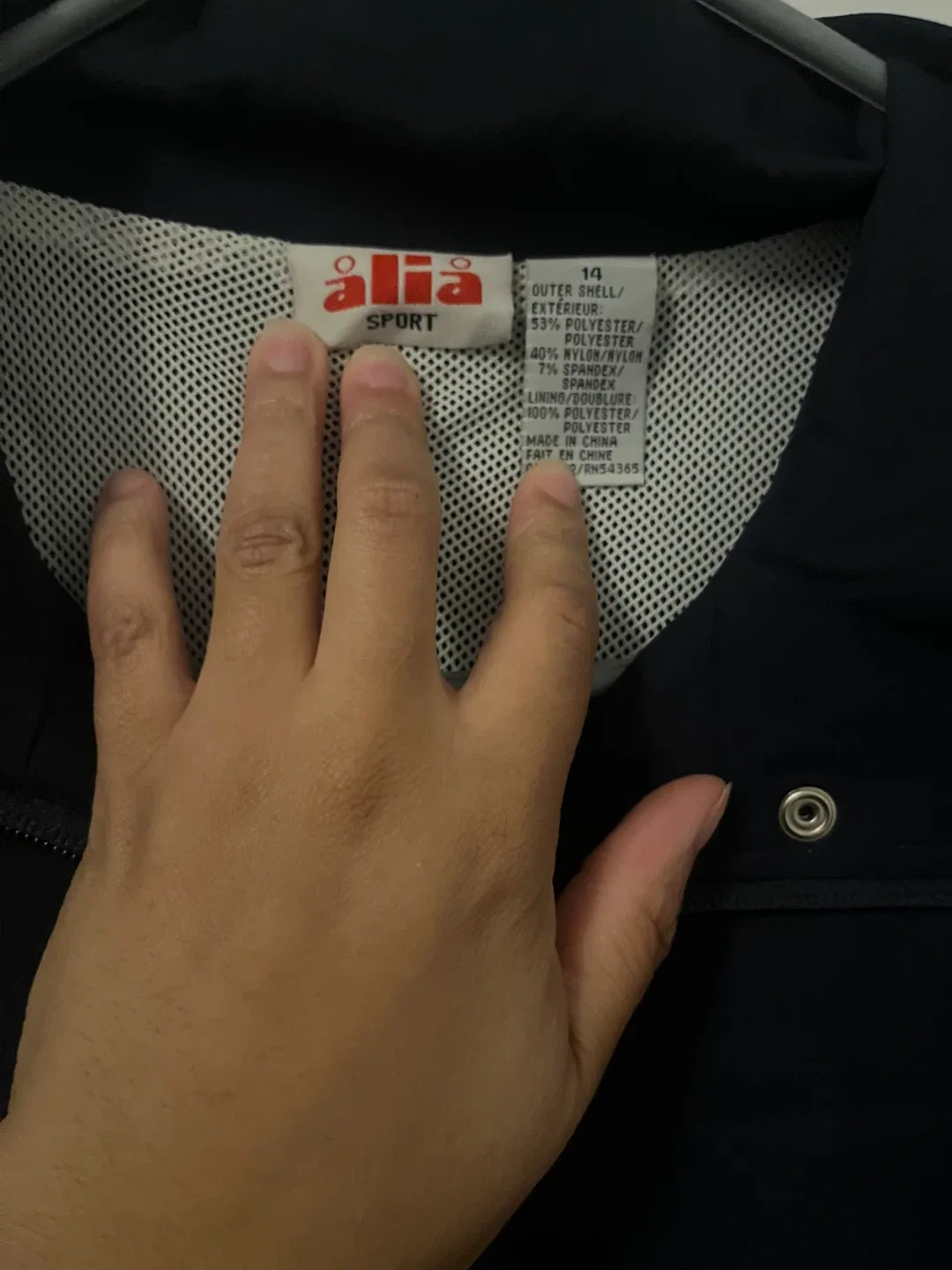 Alia Sport Navy Jacket Size 14 image indicator(4)