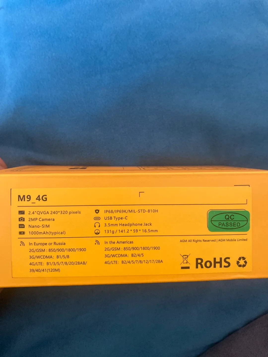 New AGM M9 4G Black Mobile Phone image indicator(2)