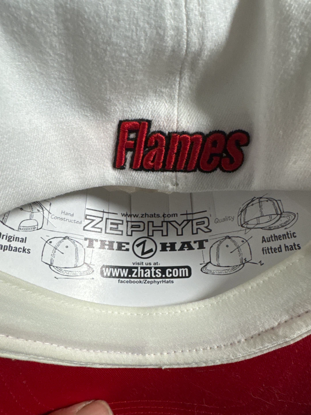 Zephyr Calgary Flames Signed Fitted Hat - photo 3