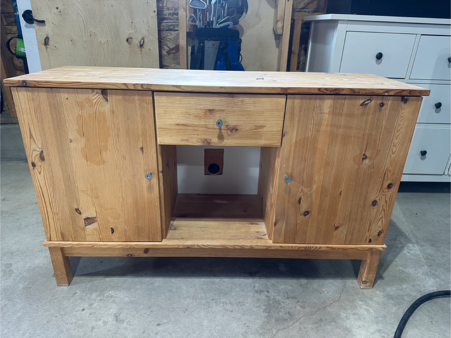 Wooden Cabinet with Drawer and doors