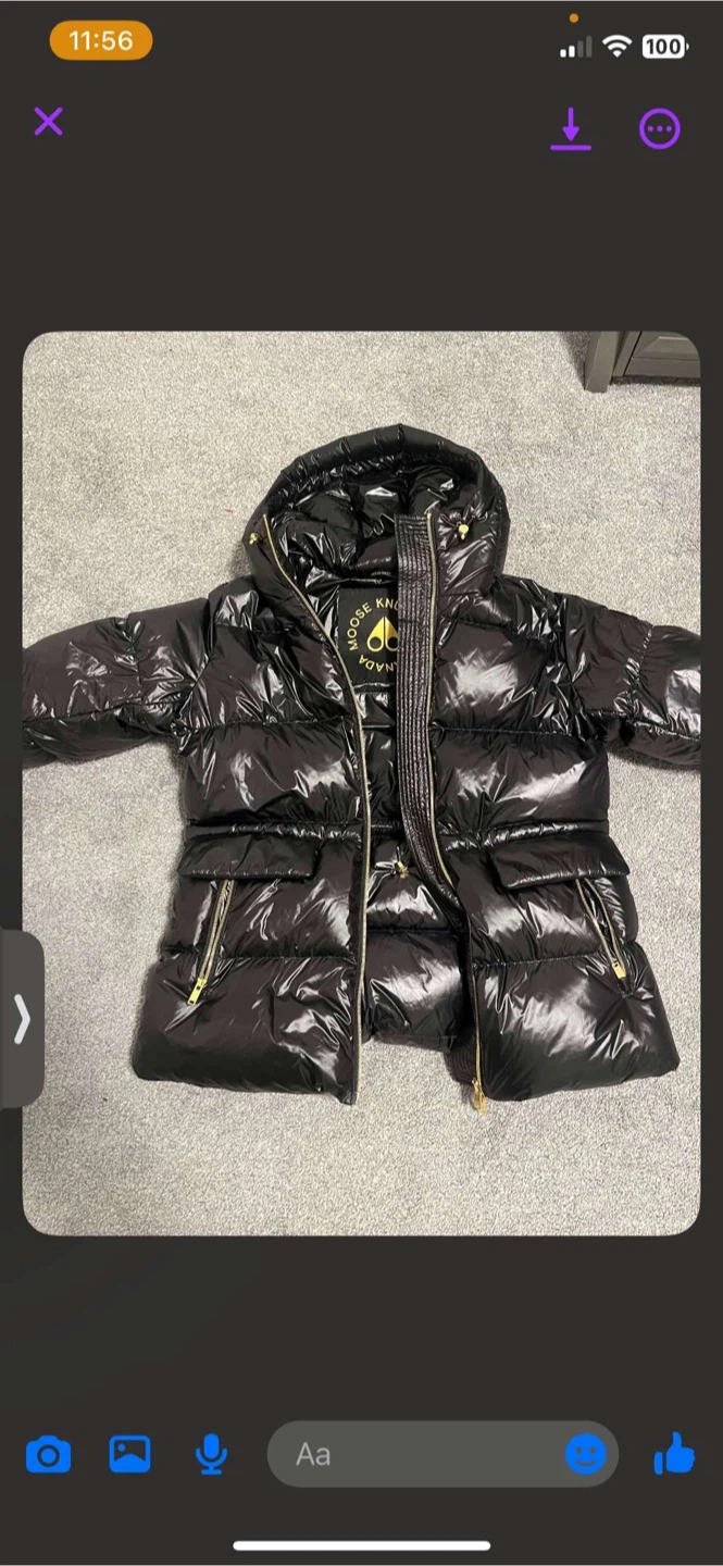 Moose Knuckles Down Puffer Jacket - Black