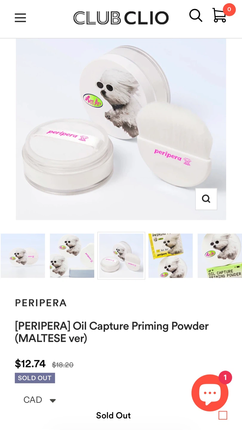 Peripera Oil Capture Priming Powder (Maltese ver) - photo 2