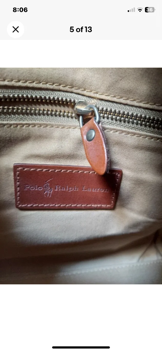 Polo Ralph Lauren satchel image indicator(6)