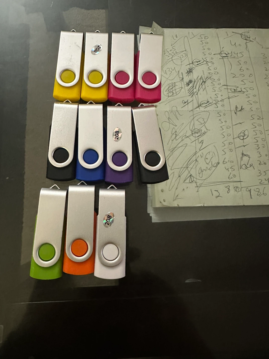 2GB USB Flash Drives - Assorted Colors