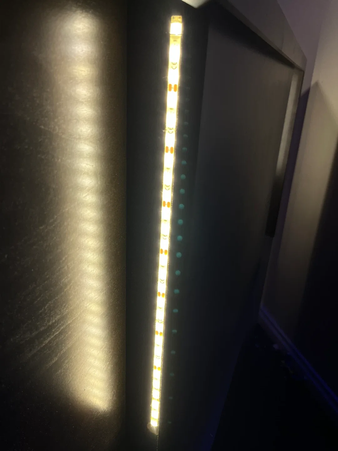 Black Bed Frame with LED Lighting image indicator(3)