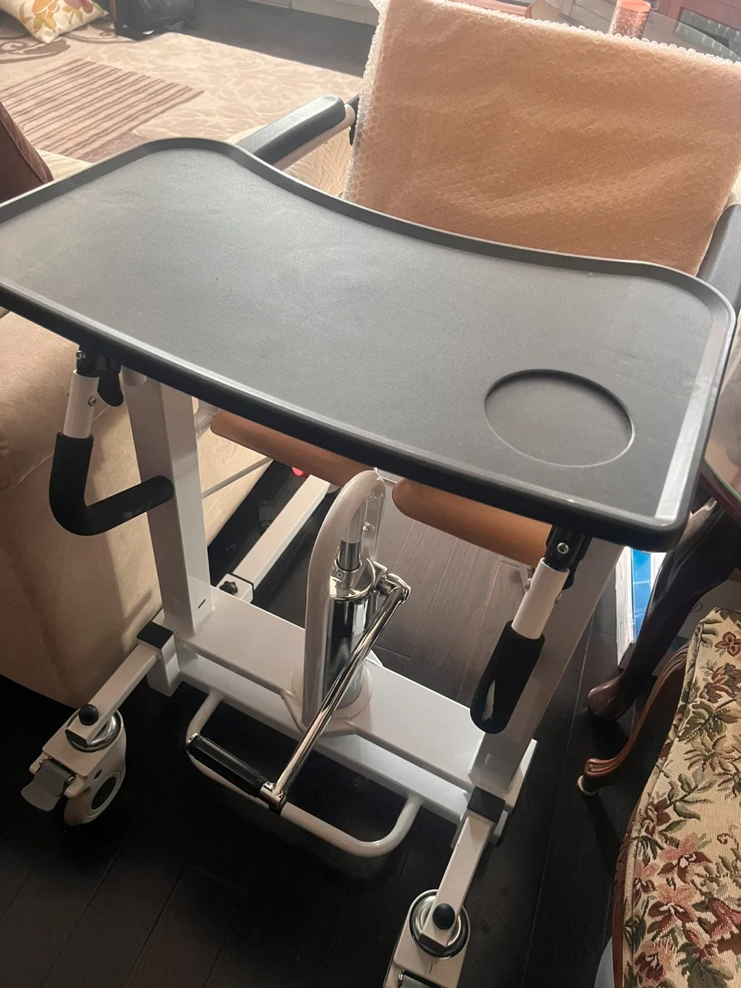 Rolling Walker with Seat and Tray thumbnail