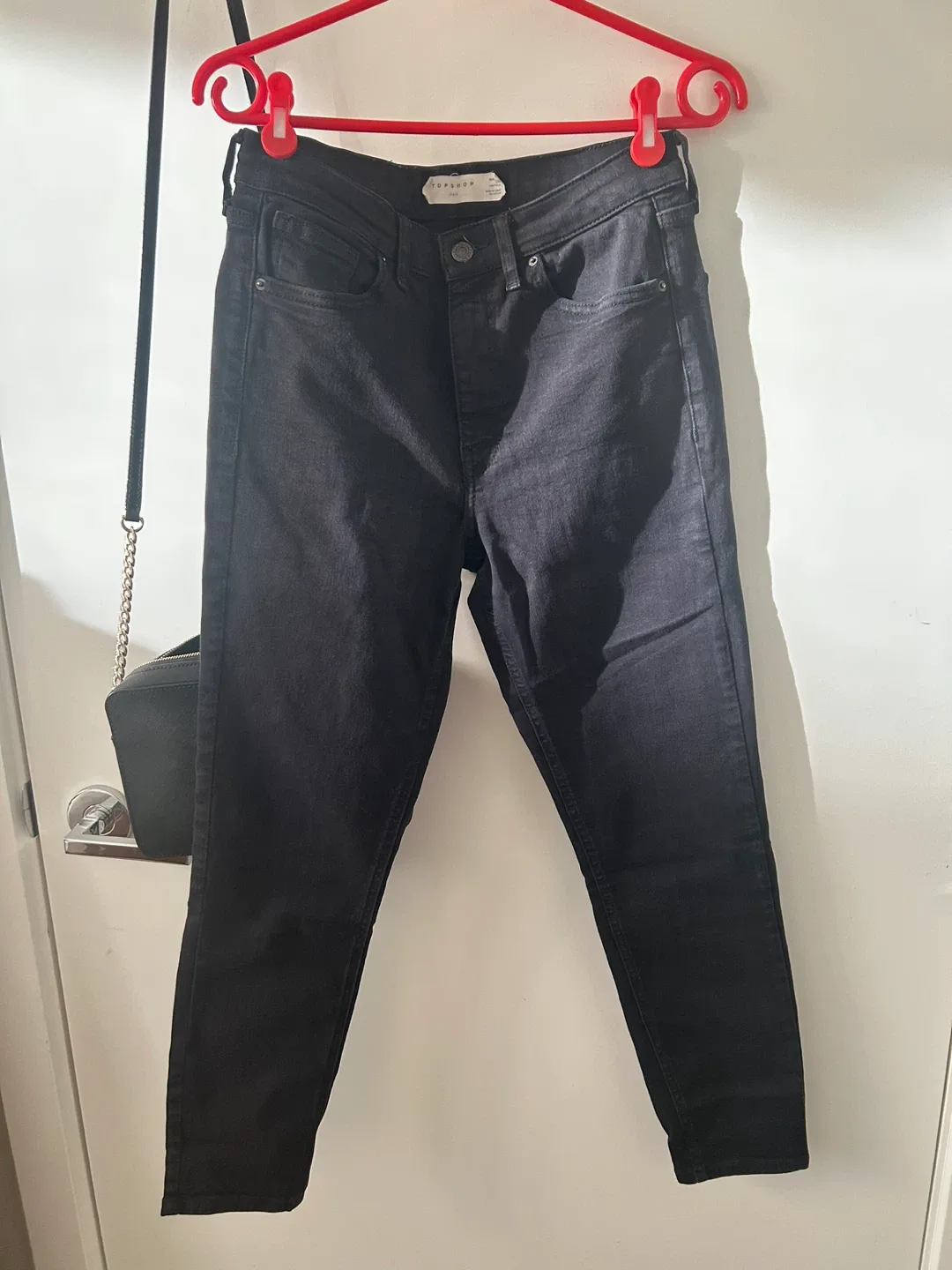 Topshop Jamie Black Jeans W28 L30