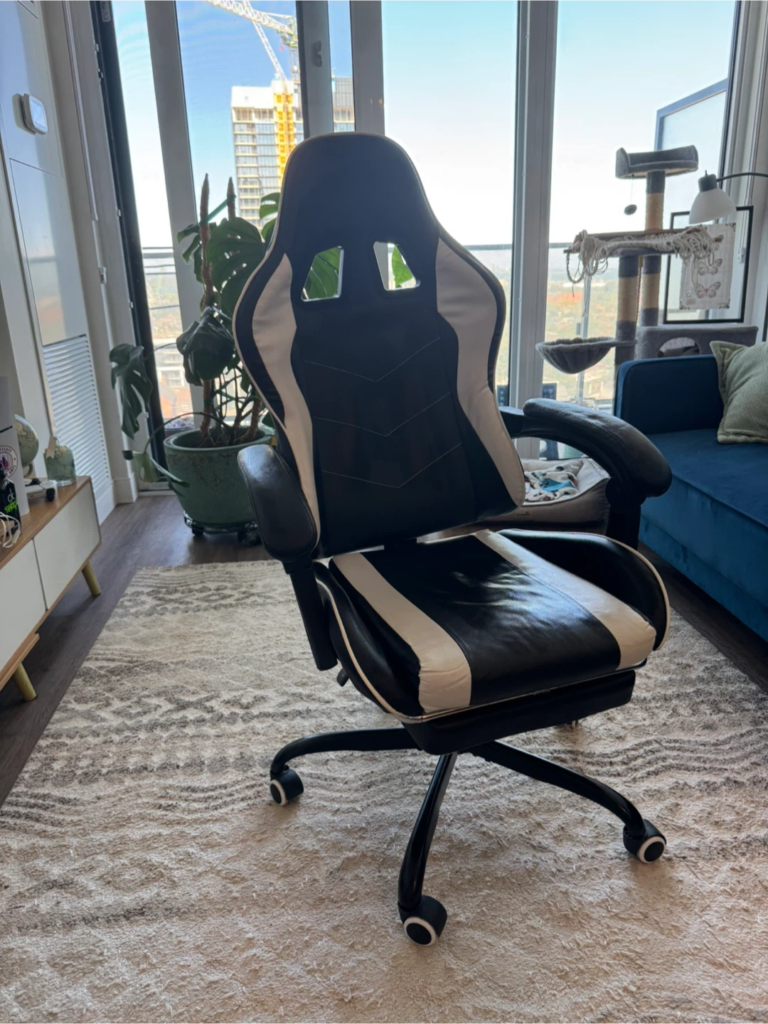 Gaming Chair - Black and White