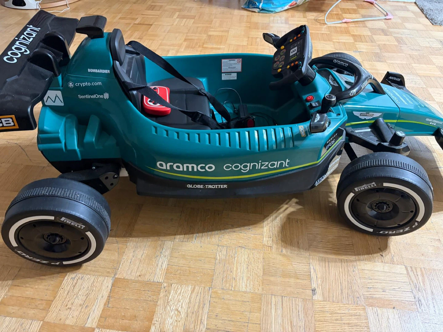 Aston Martin Aramco Cognizant Formula One Ride-On Car