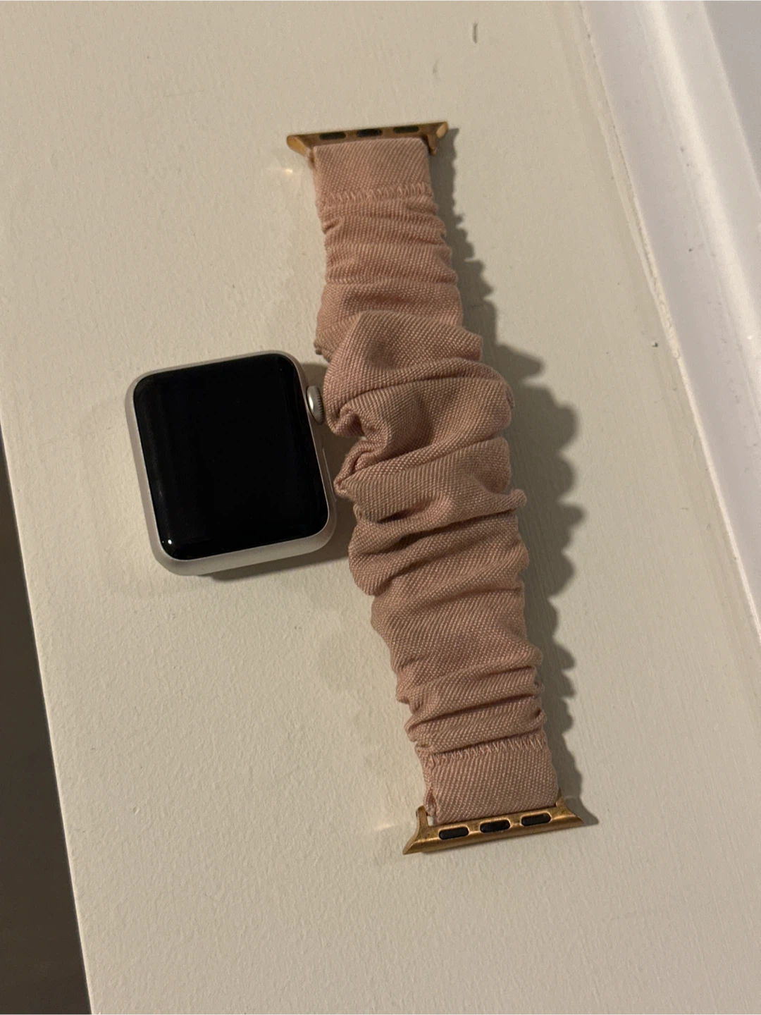 Apple Watch with Scrunchie Band