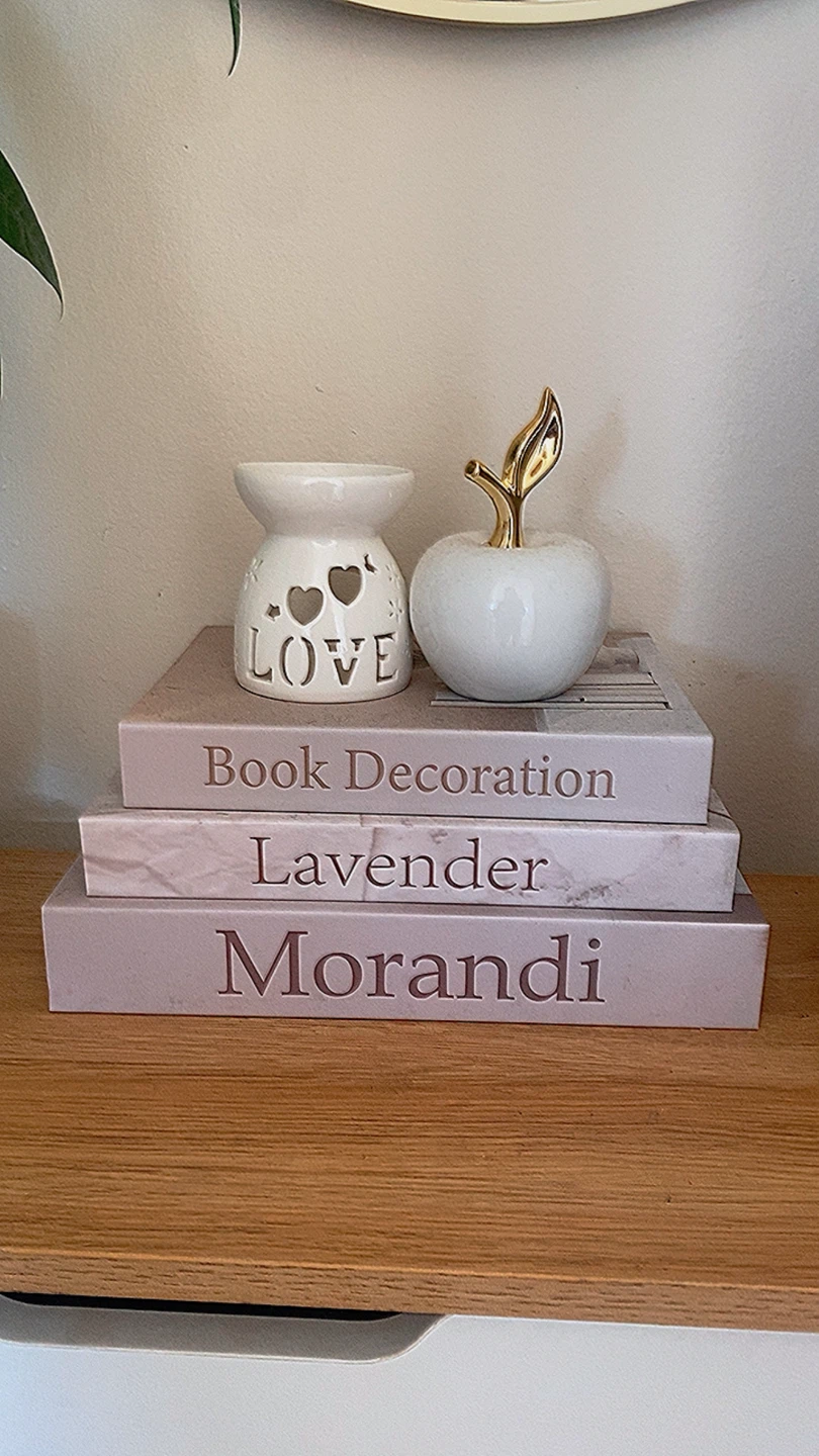 Decorative Book Set: Book Decoration, Lavender, Morandi