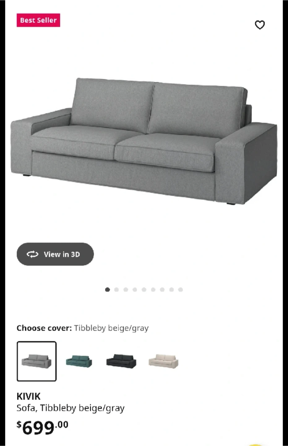 IKEA Kivik Sofa - grey - photo 4