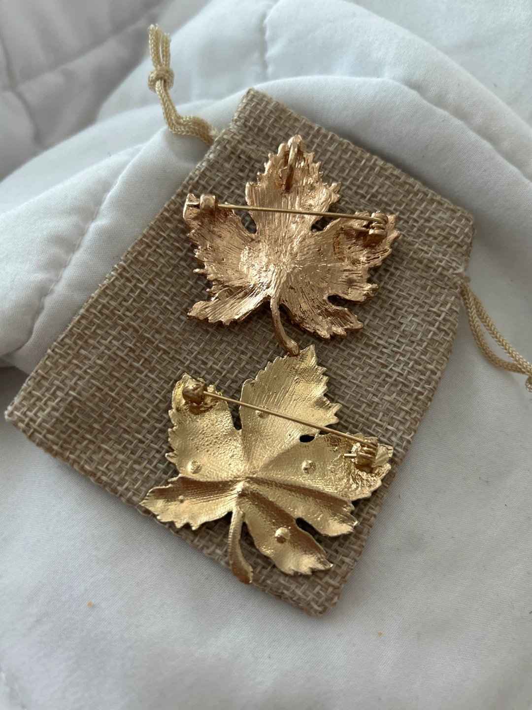 Leaf Brooch Set - Pink & Green - photo 4