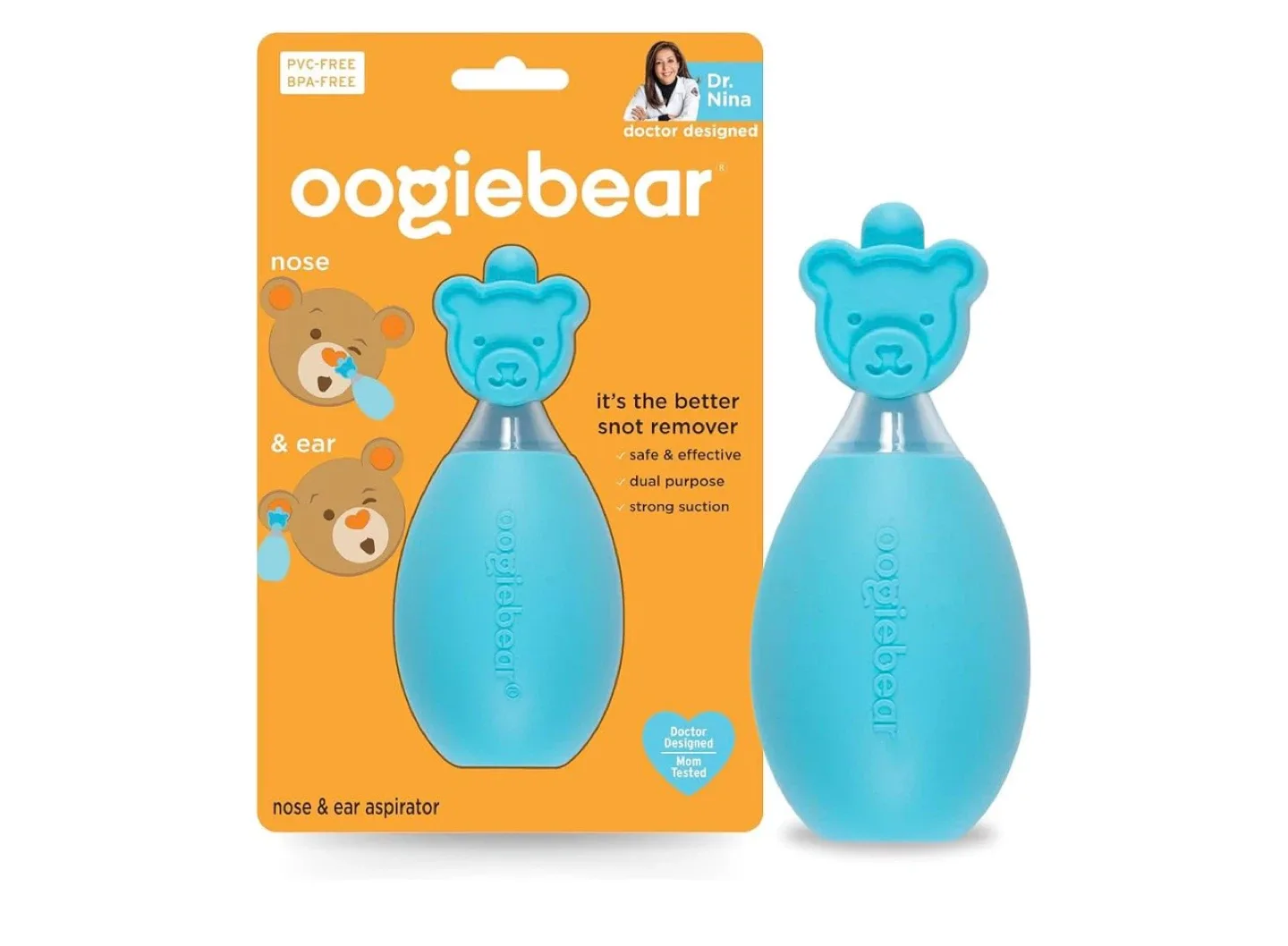 oogiebear Nose & Ear Aspirator - Baby Blue image indicator(4)
