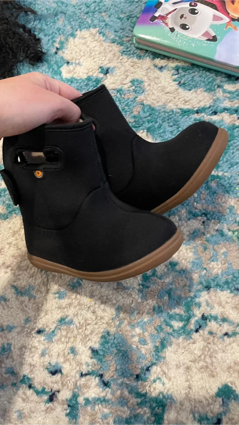 BABY BOGS II BLACK Waterproof Boots Size 8 Toddler image indicator(2)