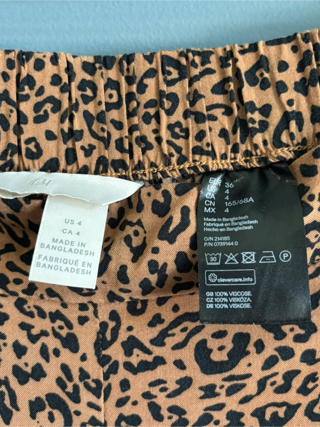 H&M Leopard Print Shorts - Size US 4 - photo 3