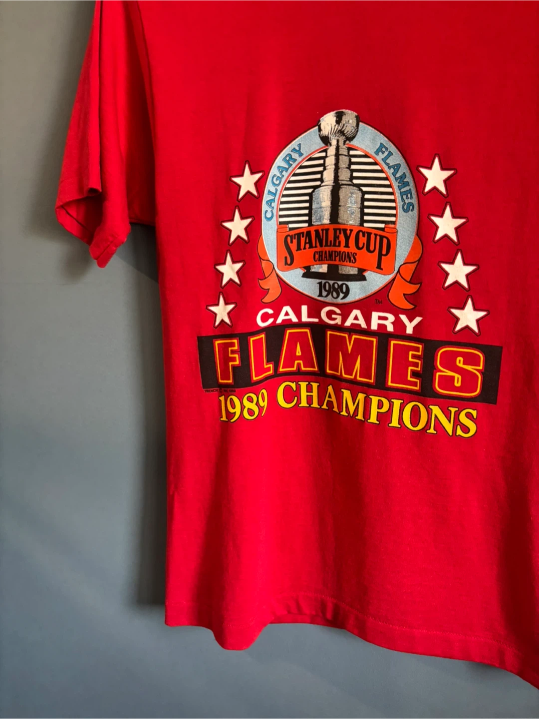 Calgary Flames 1989 Champions T-Shirt - Size M - photo 2