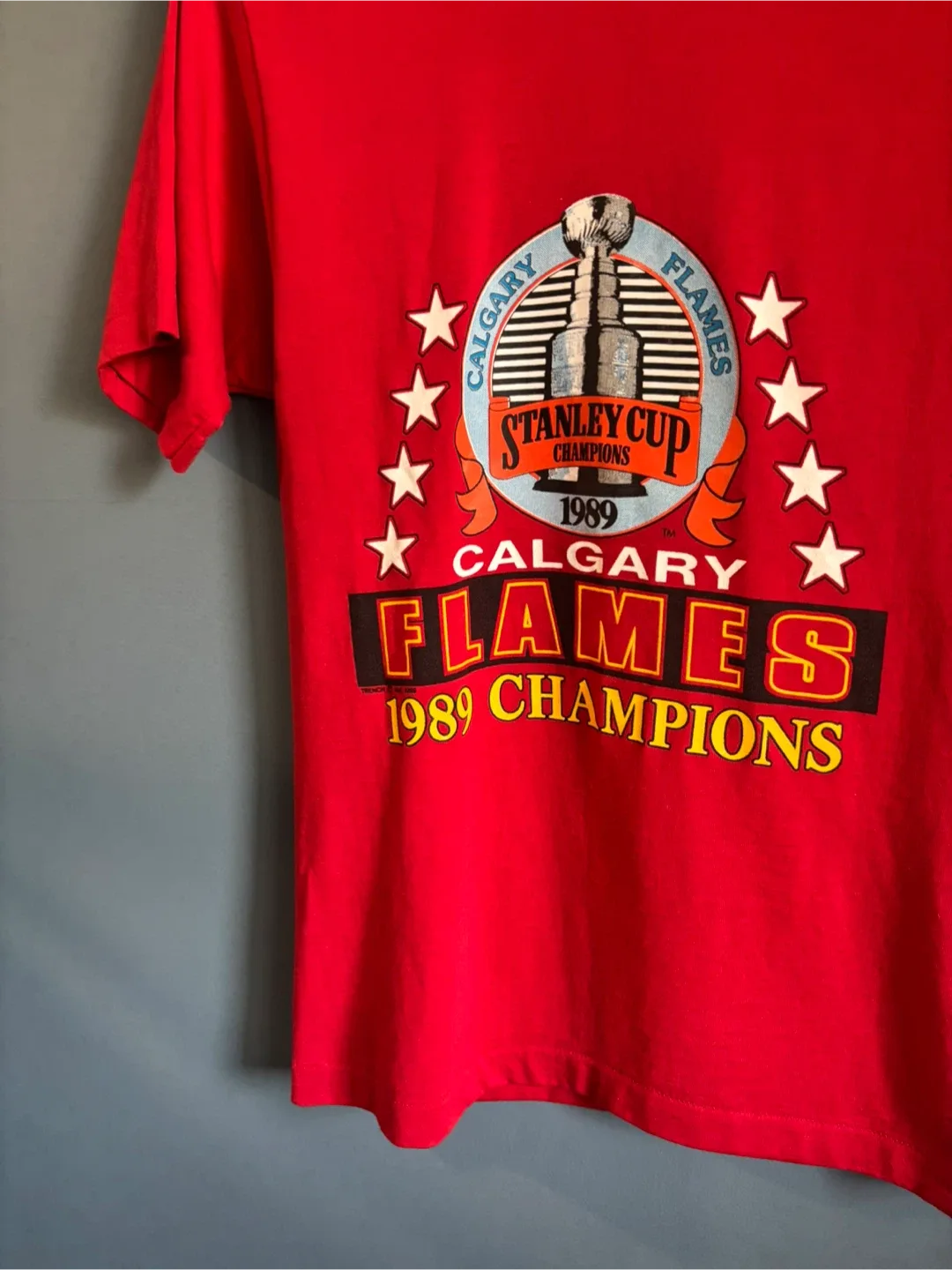 Calgary Flames 1989 Champions T-Shirt - Size M image indicator(2)