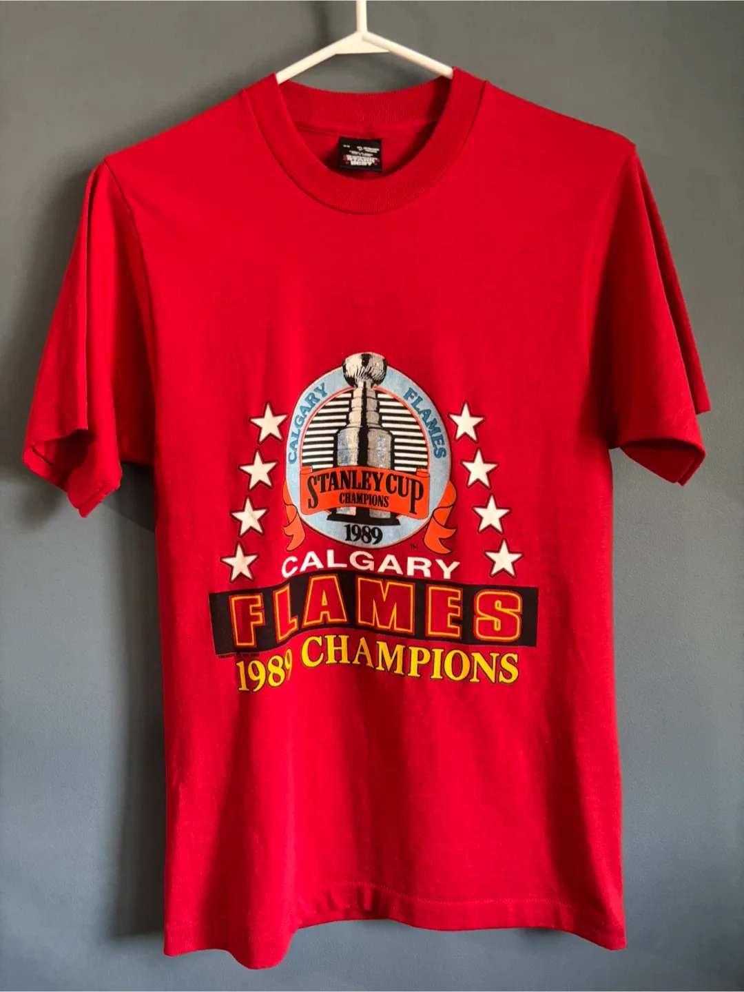 Calgary Flames 1989 Champions T-Shirt - Size M thumbnail