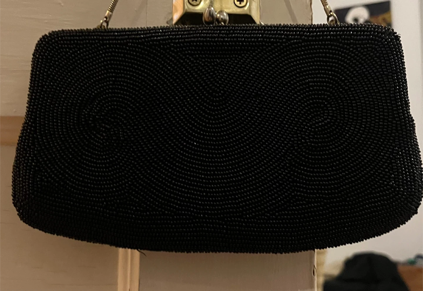 Vintage Black Beaded and Sequins Clutch - photo 5