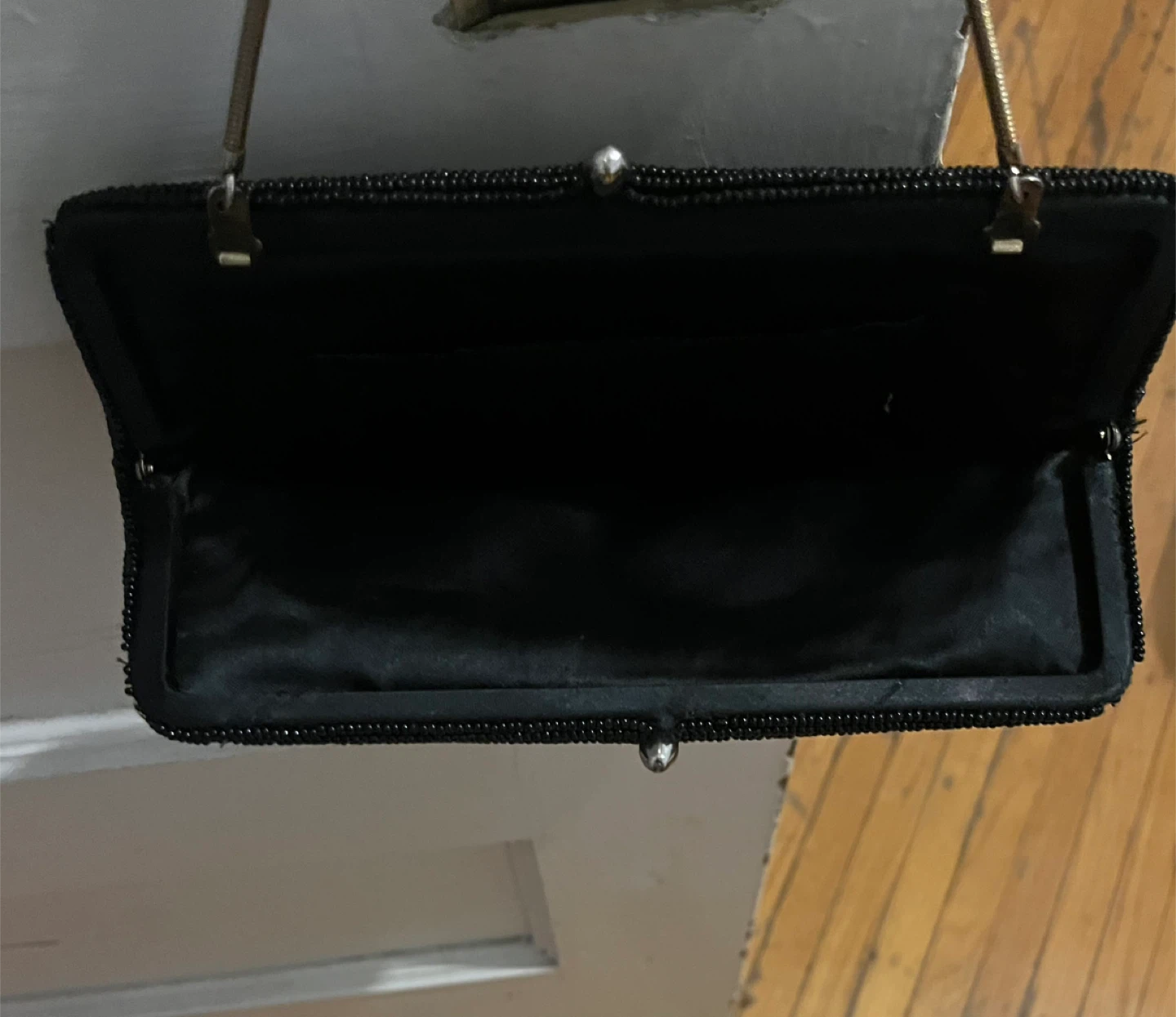 Vintage Black Beaded and Sequins Clutch - photo 4