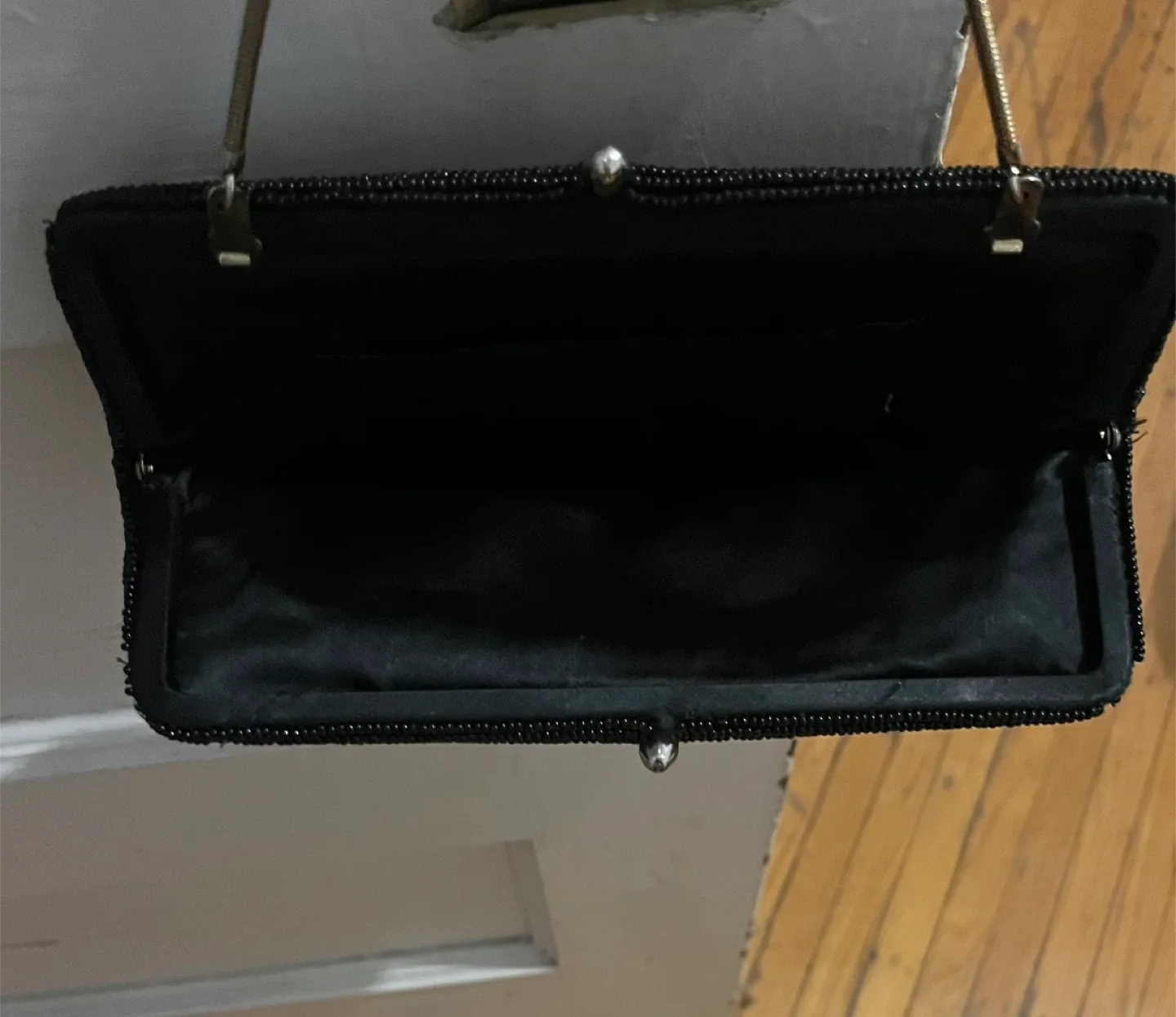 Vintage Black Beaded and Sequins Clutch image indicator(4)