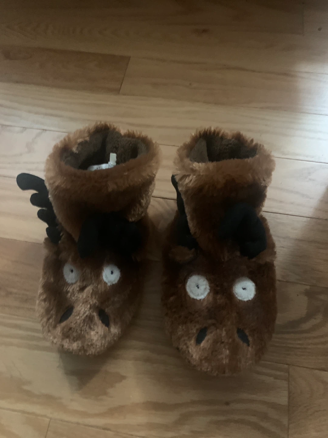 Little Blue House Moose Slippers toddler size 7 or 8