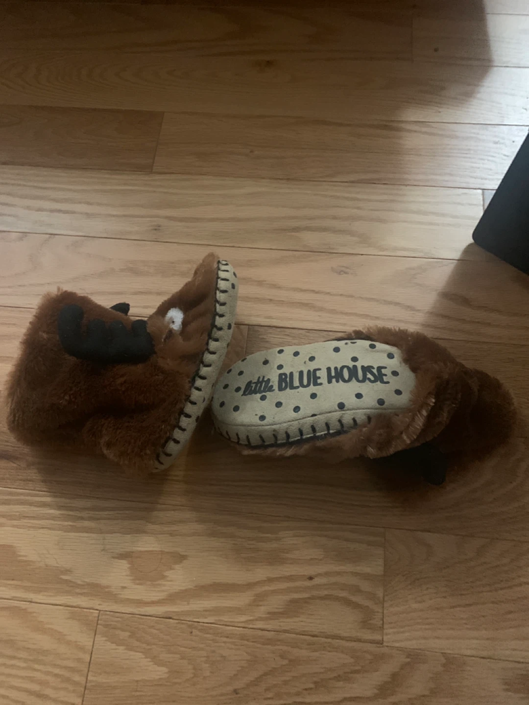 Little Blue House Moose Slippers toddler size 7 or 8 - photo 2
