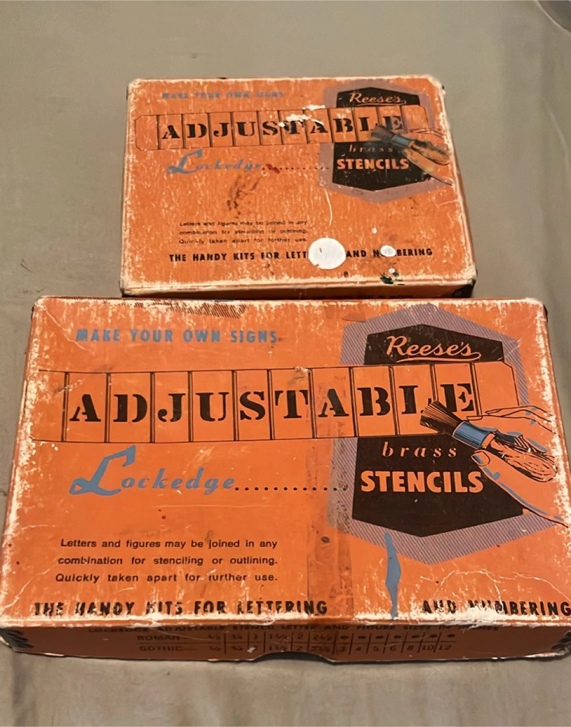 Reese's Locketdge Adjustable Brass Stencils