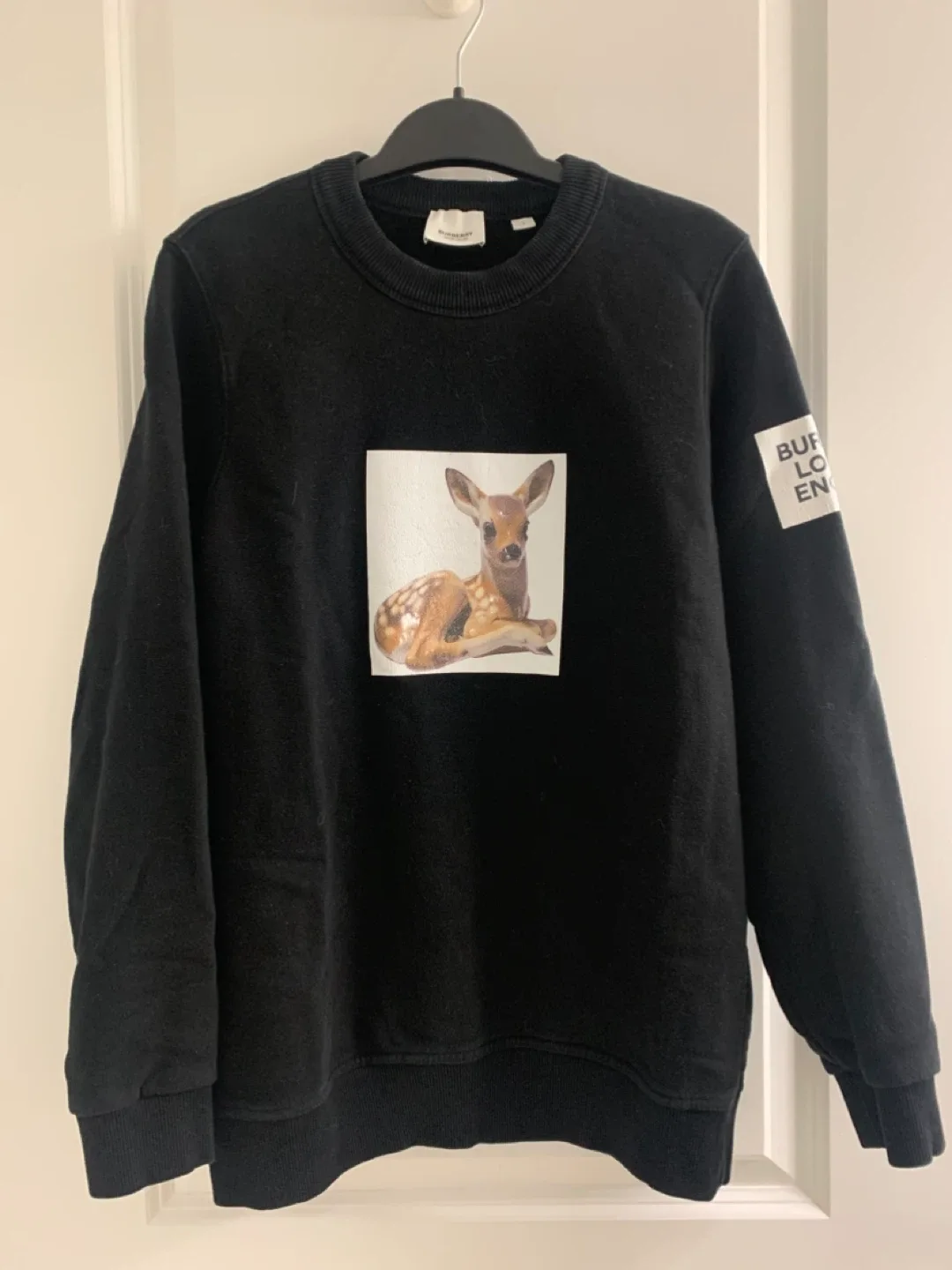 Burberry Black Crewneck Sweatshirt