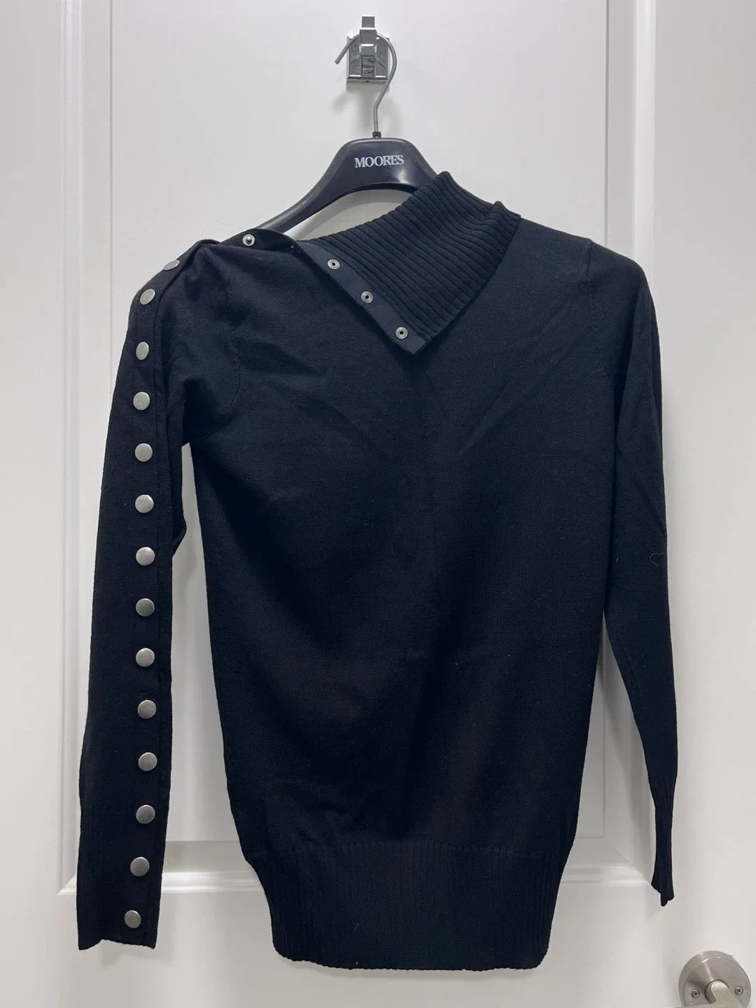 Black Button-Accent Sweater thumbnail