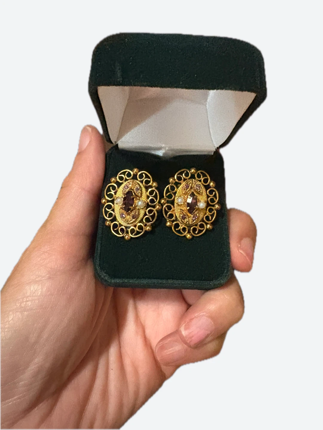 Vintage Gold Tone Clip On Earrings - photo 5