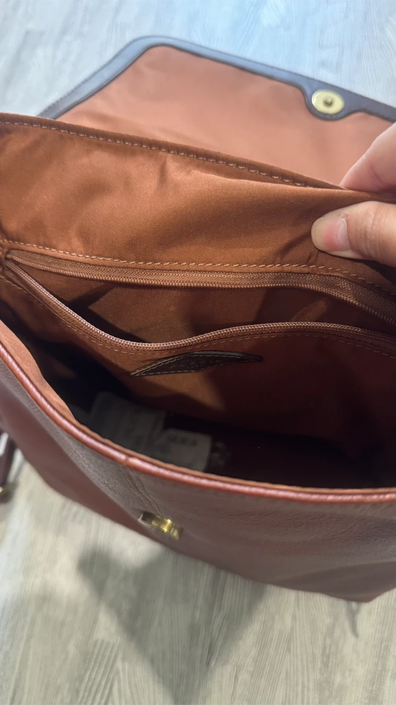 Fossil Leather Backpack - Brown - photo 3