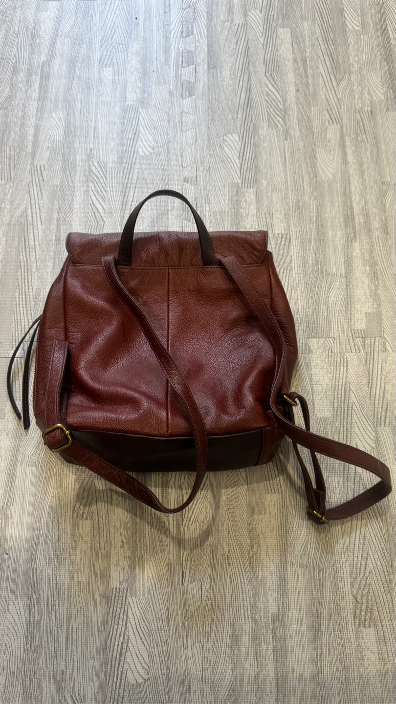 Fossil Leather Backpack - Brown - photo 4