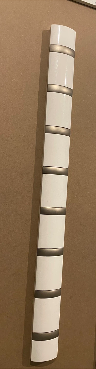 Umbra Flip Wall-Mounted Coat Rack with 8 Hooks White/Nickel