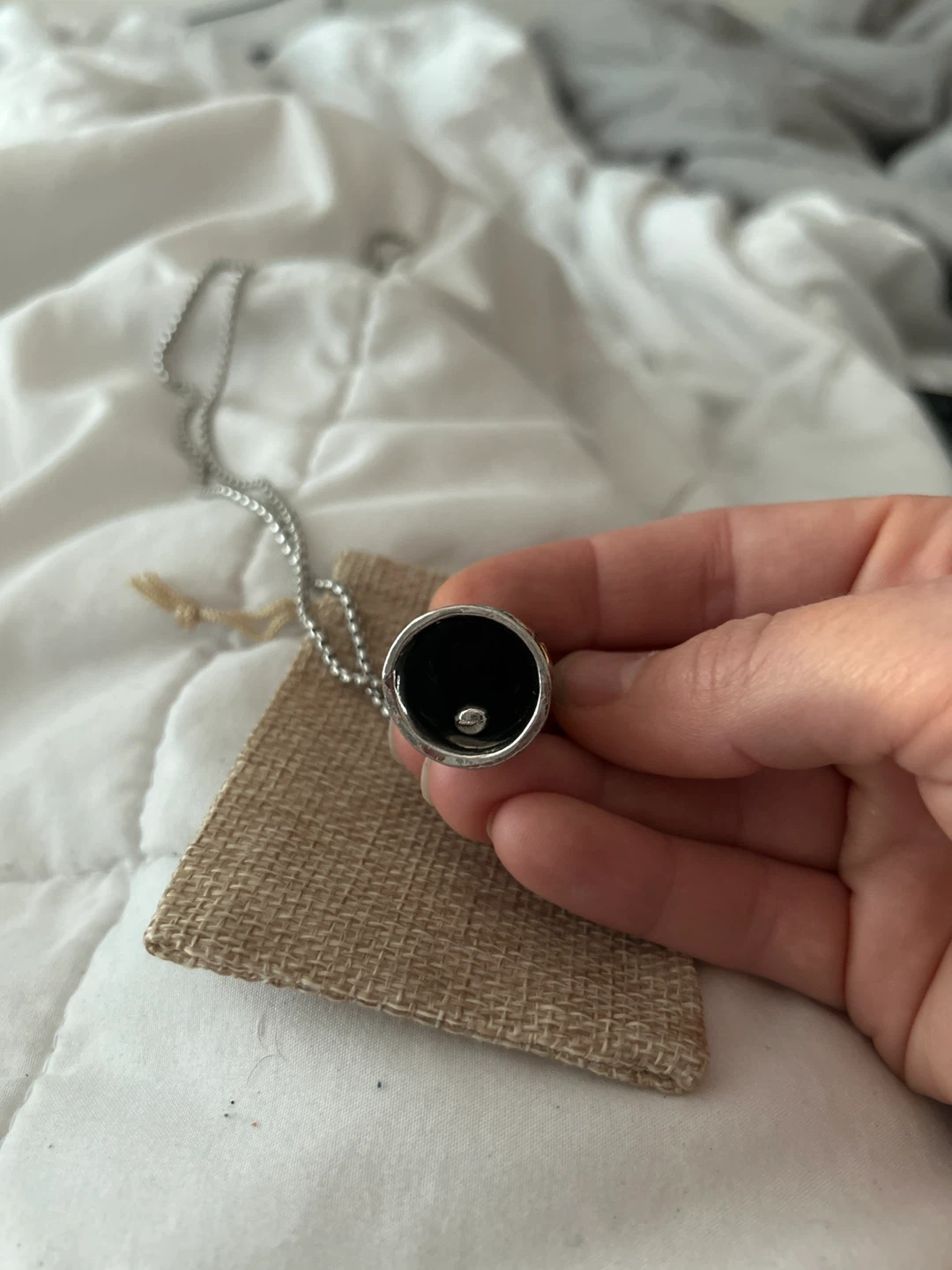 Ride Bell Necklace - Silver & Gold - photo 2