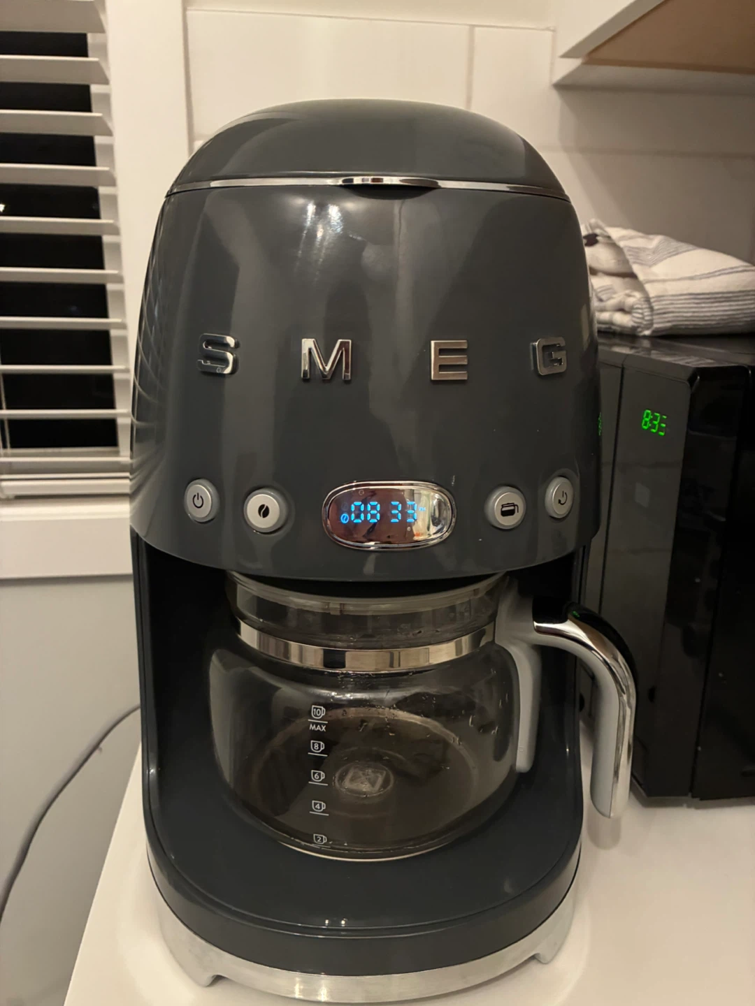 Smeg Grey Coffee Maker