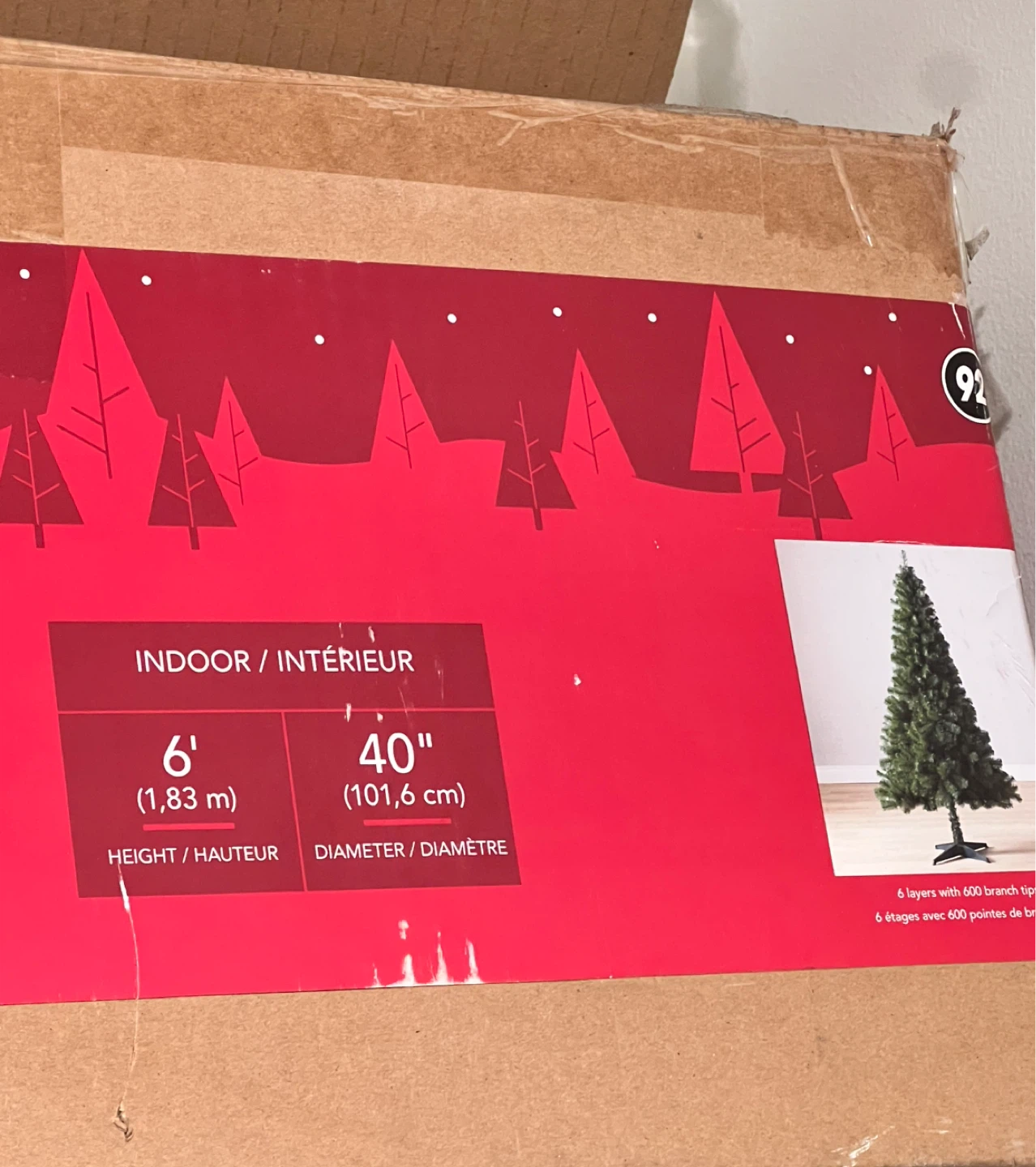 6' Indoor Christmas Tree - Like New!