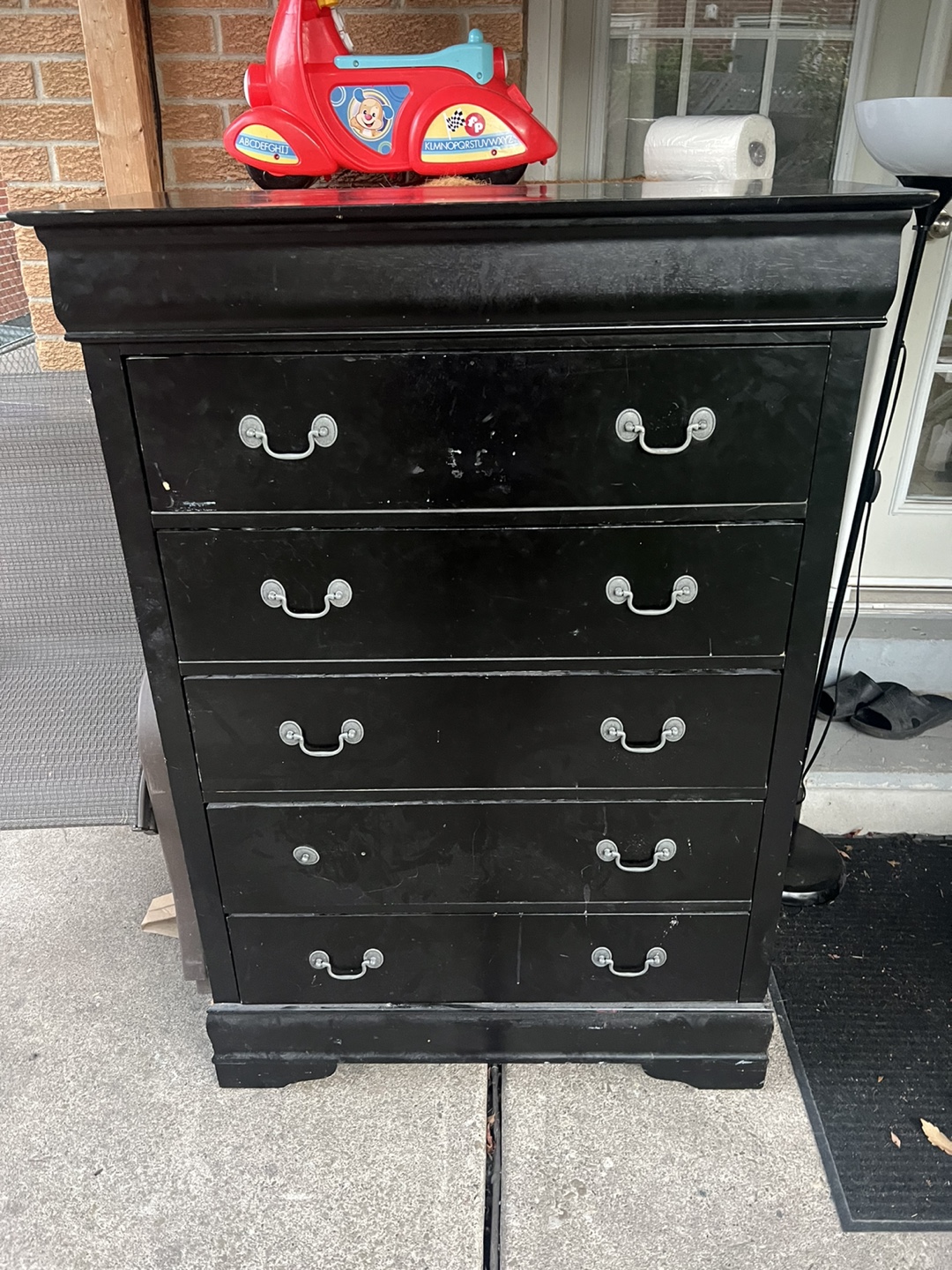 Black 5-Drawer Dresser